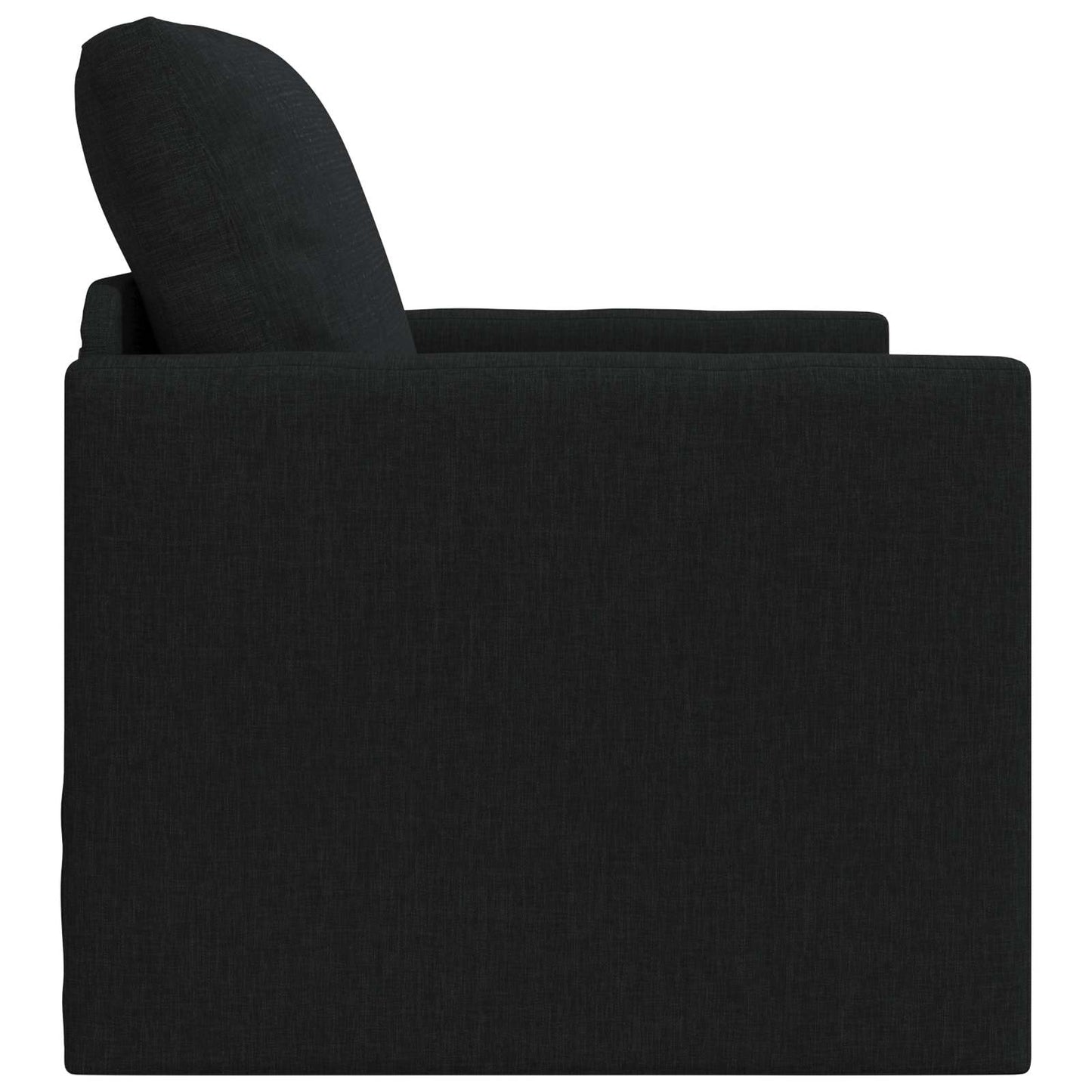 vidaXL Folding Sofa Bed Black 74 x 77 x 81 cm Fabric