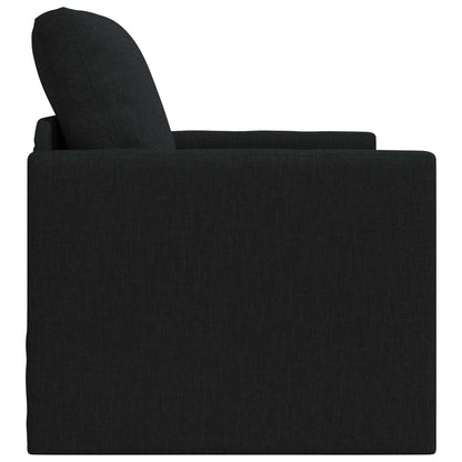 vidaXL Folding Sofa Bed Black 74 x 77 x 81 cm Fabric