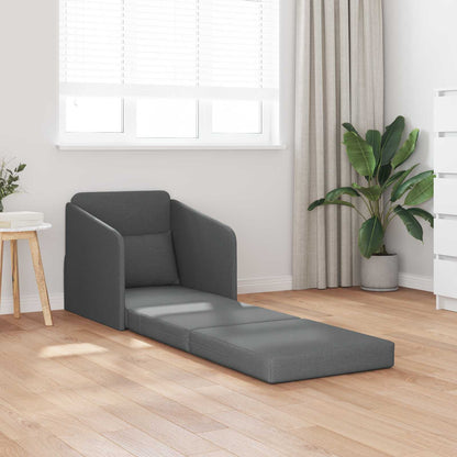 vidaXL Folding Sofa Bed Dark Grey 65 x 80 x 83 cm Fabric