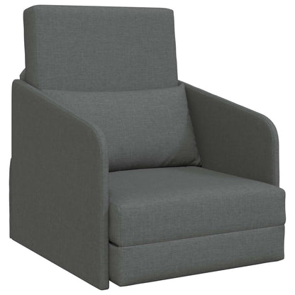 vidaXL Folding Sofa Bed Dark Grey 65 x 80 x 83 cm Fabric