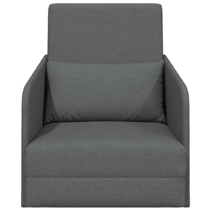 vidaXL Folding Sofa Bed Dark Grey 65 x 80 x 83 cm Fabric