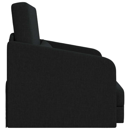 vidaXL Folding Sofa Bed Black 65 x 80 x 83 cm Fabric