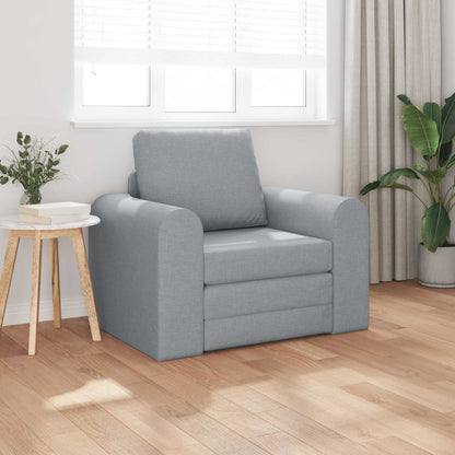 vidaXL Folding Sofa Bed Light Grey 98 x 71 x 83 cm Fabric