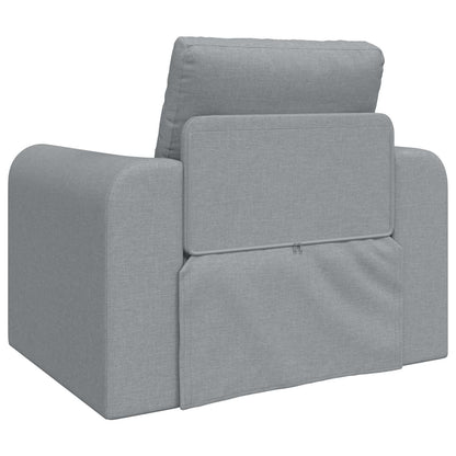 vidaXL Folding Sofa Bed Light Grey 98 x 71 x 83 cm Fabric
