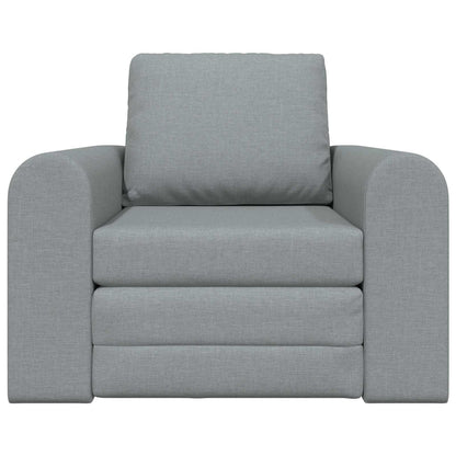 vidaXL Folding Sofa Bed Light Grey 98 x 71 x 83 cm Fabric
