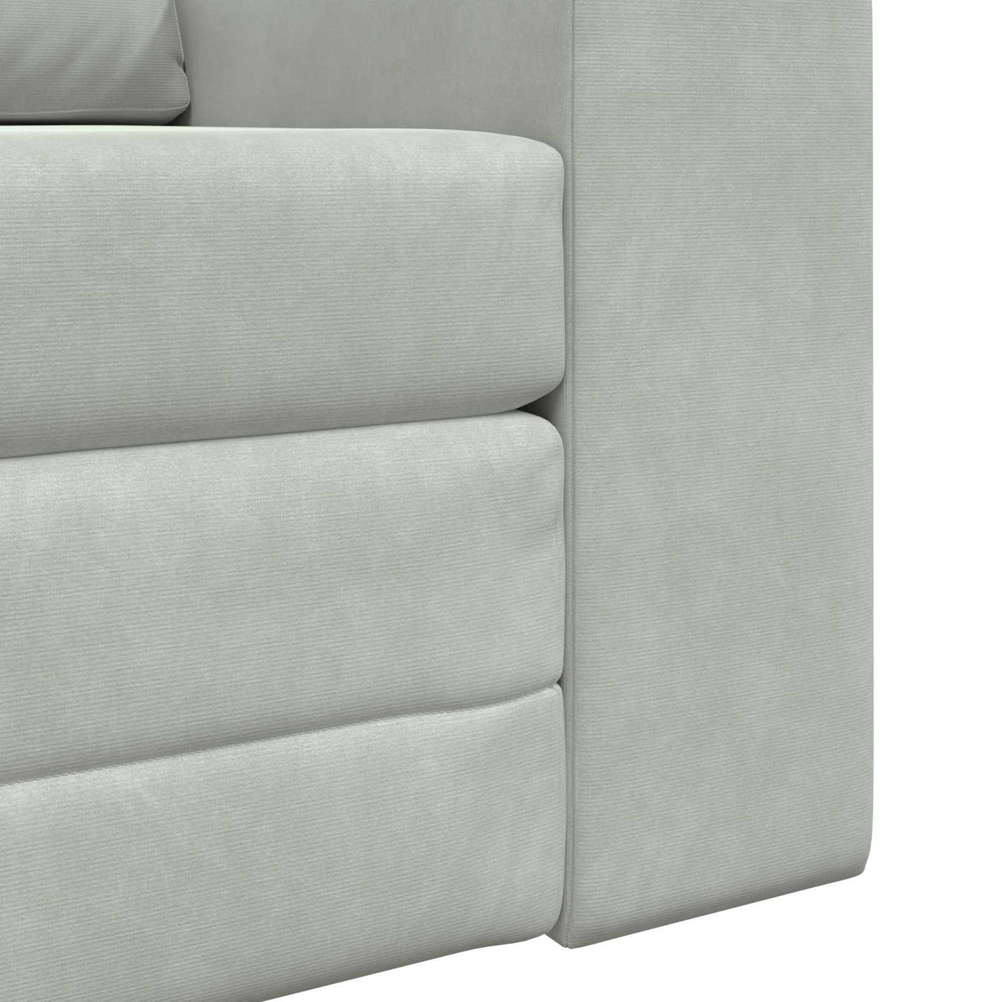 vidaXL Folding Sofa Bed Light Grey 98 x 71 x 83 cm Velvet