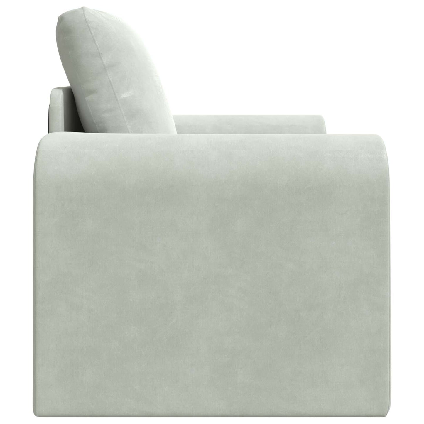 vidaXL Folding Sofa Bed Light Grey 98 x 71 x 83 cm Velvet