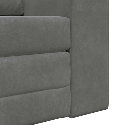 vidaXL Folding Sofa Bed Dark Grey 98 x 71 x 83 cm Velvet