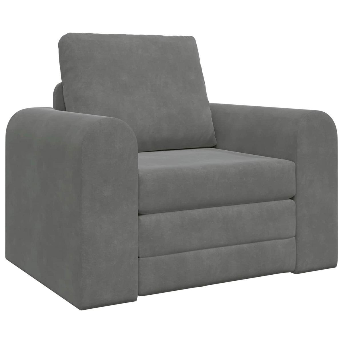 vidaXL Folding Sofa Bed Dark Grey 98 x 71 x 83 cm Velvet
