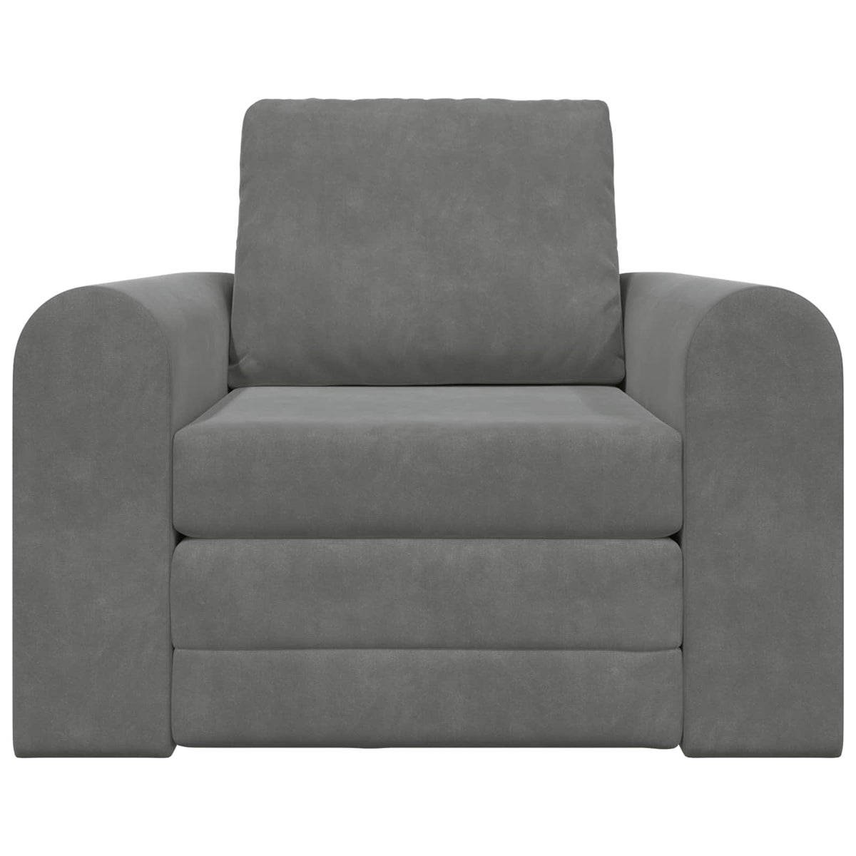 vidaXL Folding Sofa Bed Dark Grey 98 x 71 x 83 cm Velvet