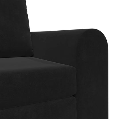 vidaXL Folding Sofa Bed Black 98 x 71 x 83 cm Velvet