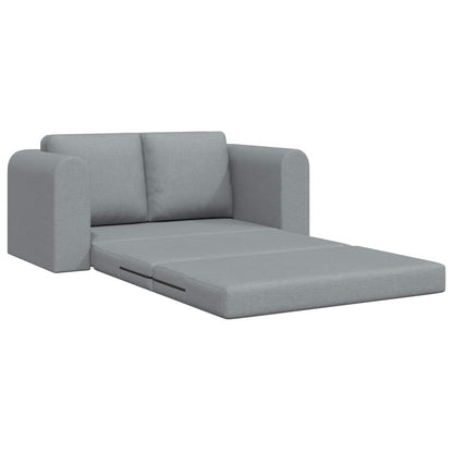 vidaXL Folding Sofa Bed Light Grey 148 x 71 x 83 cm Fabric