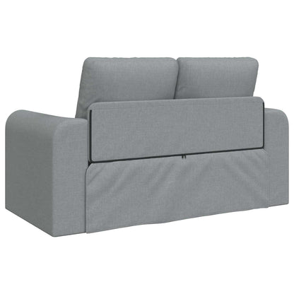 vidaXL Folding Sofa Bed Light Grey 148 x 71 x 83 cm Fabric