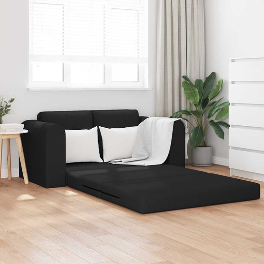 vidaXL Folding Sofa Bed Black 148 x 71 x 83 cm Fabric