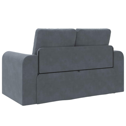 vidaXL Folding Sofa Bed Dark Grey 148 x 71 x 83 cm Velvet