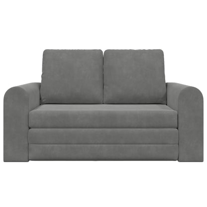 vidaXL Folding Sofa Bed Dark Grey 148 x 71 x 83 cm Velvet