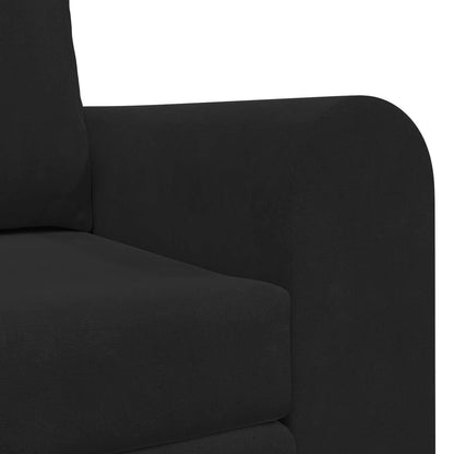 vidaXL Folding Sofa Bed Black 148 x 71 x 83 cm Velvet