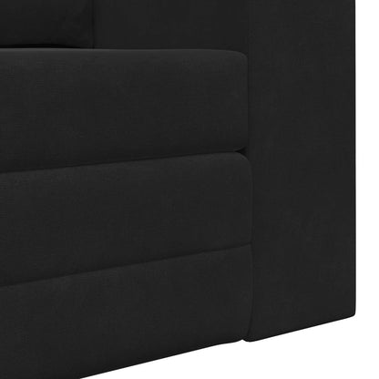vidaXL Folding Sofa Bed Black 148 x 71 x 83 cm Velvet
