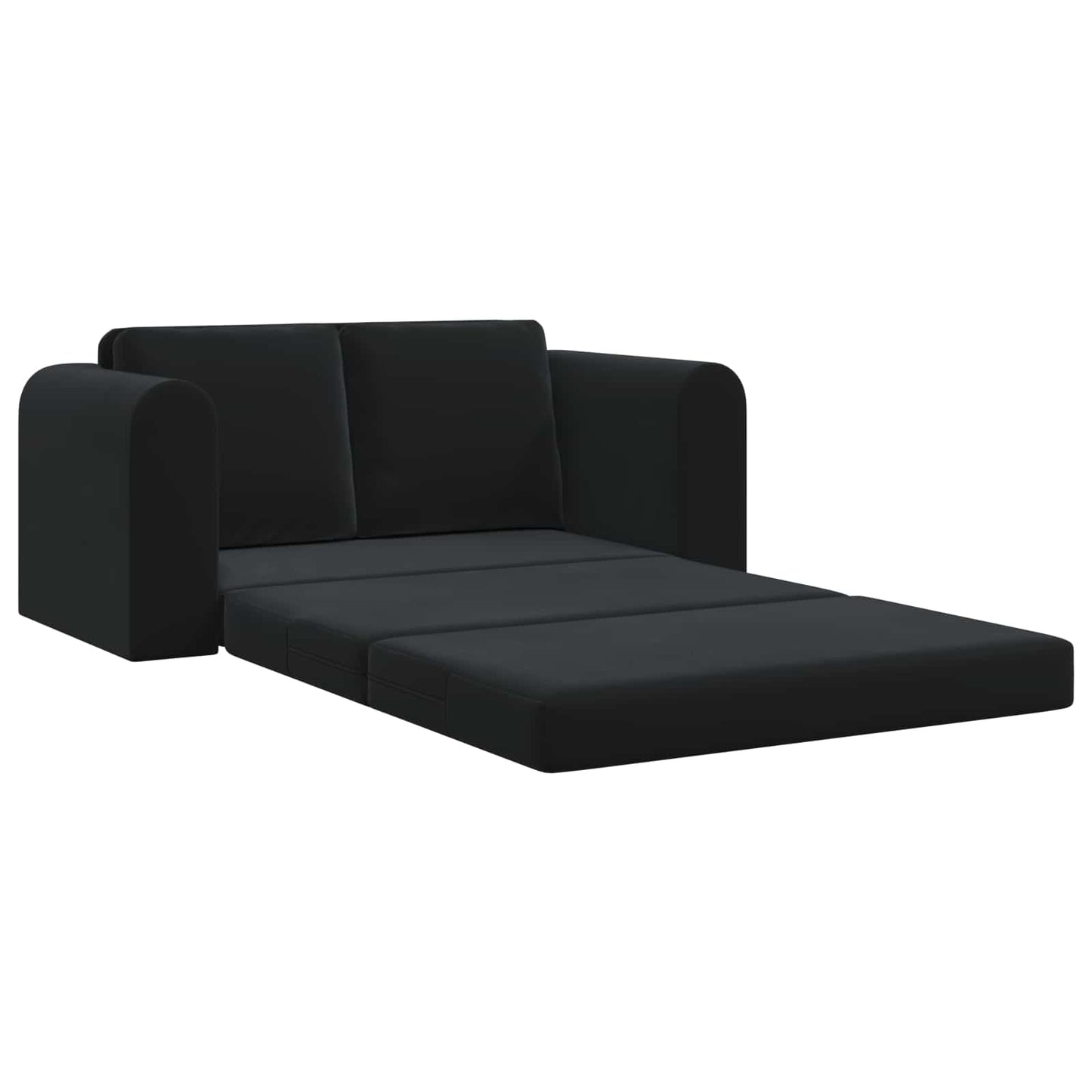vidaXL Folding Sofa Bed Black 148 x 71 x 83 cm Velvet