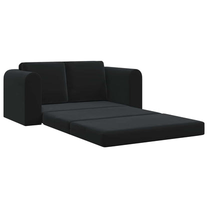 vidaXL Folding Sofa Bed Black 148 x 71 x 83 cm Velvet