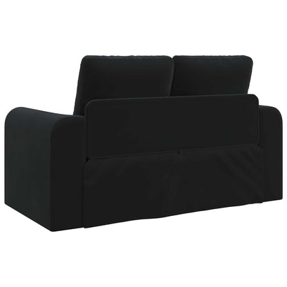 vidaXL Folding Sofa Bed Black 148 x 71 x 83 cm Velvet