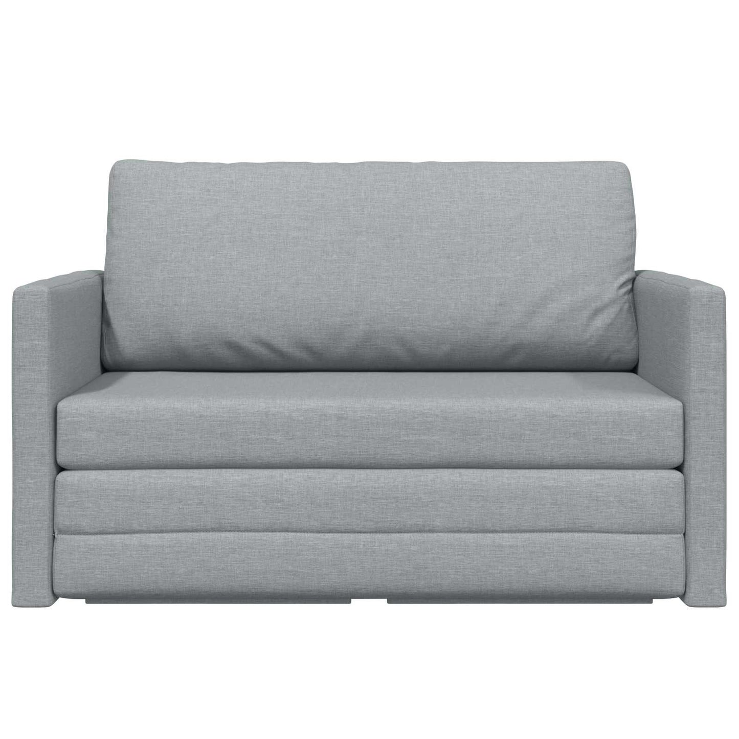 vidaXL Folding Sofa Bed 110cm Light Grey Fabric