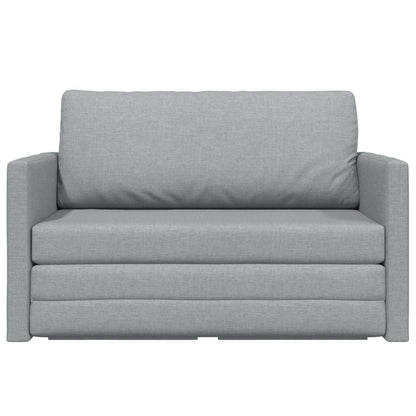 vidaXL Folding Sofa Bed 110cm Light Grey Fabric