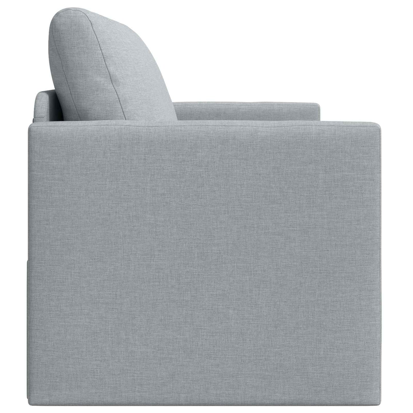 vidaXL Folding Sofa Bed 110cm Light Grey Fabric