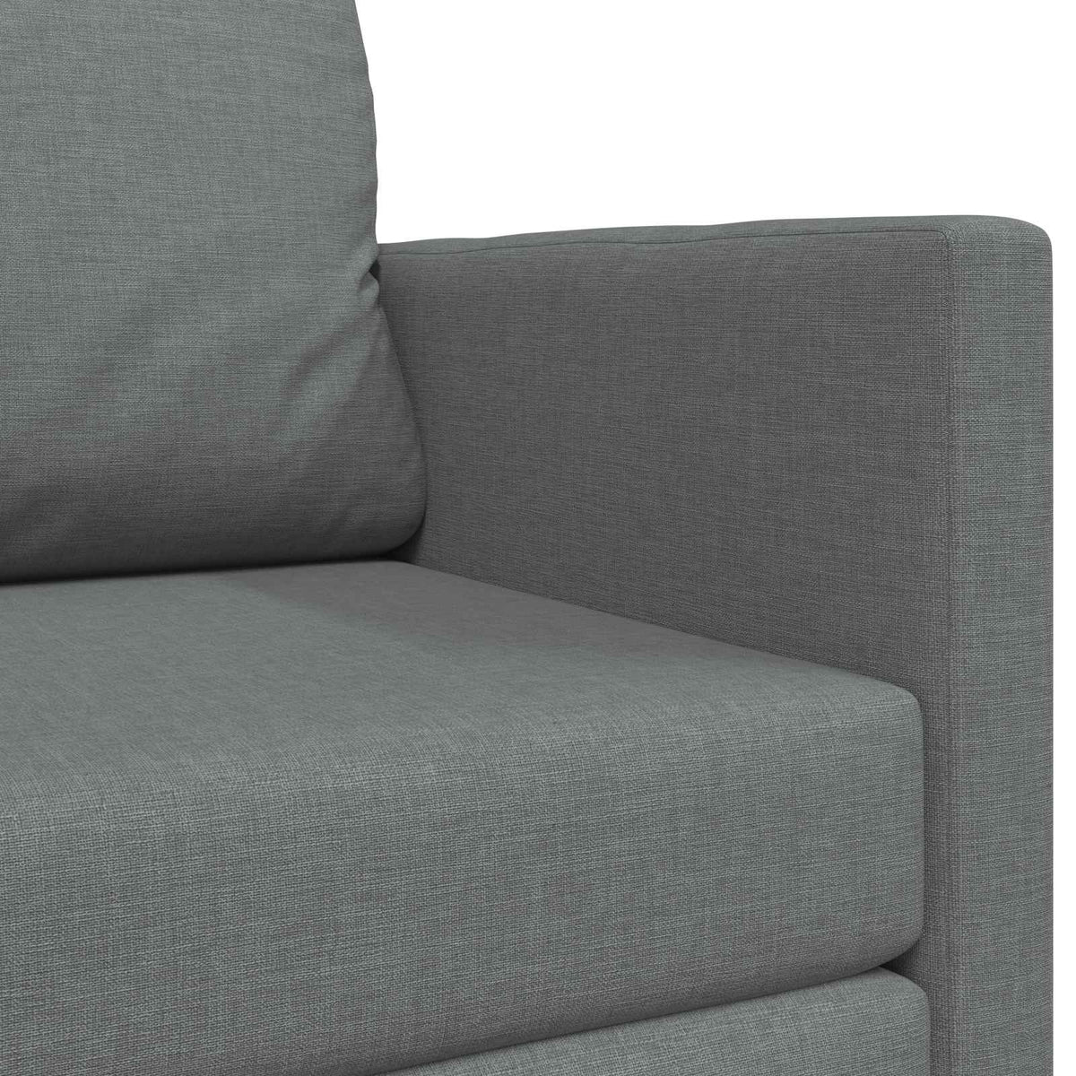 vidaXL 2-Seater Folding Sofa Bed Dark Grey 124 x 71 x 78 cm Fabric