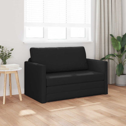 vidaXL Folding Sofa Bed 110cm Black Fabric