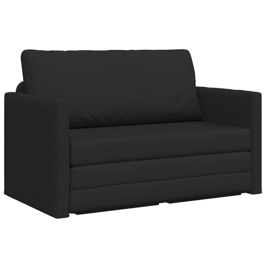 vidaXL Folding Sofa Bed 110cm Black Fabric