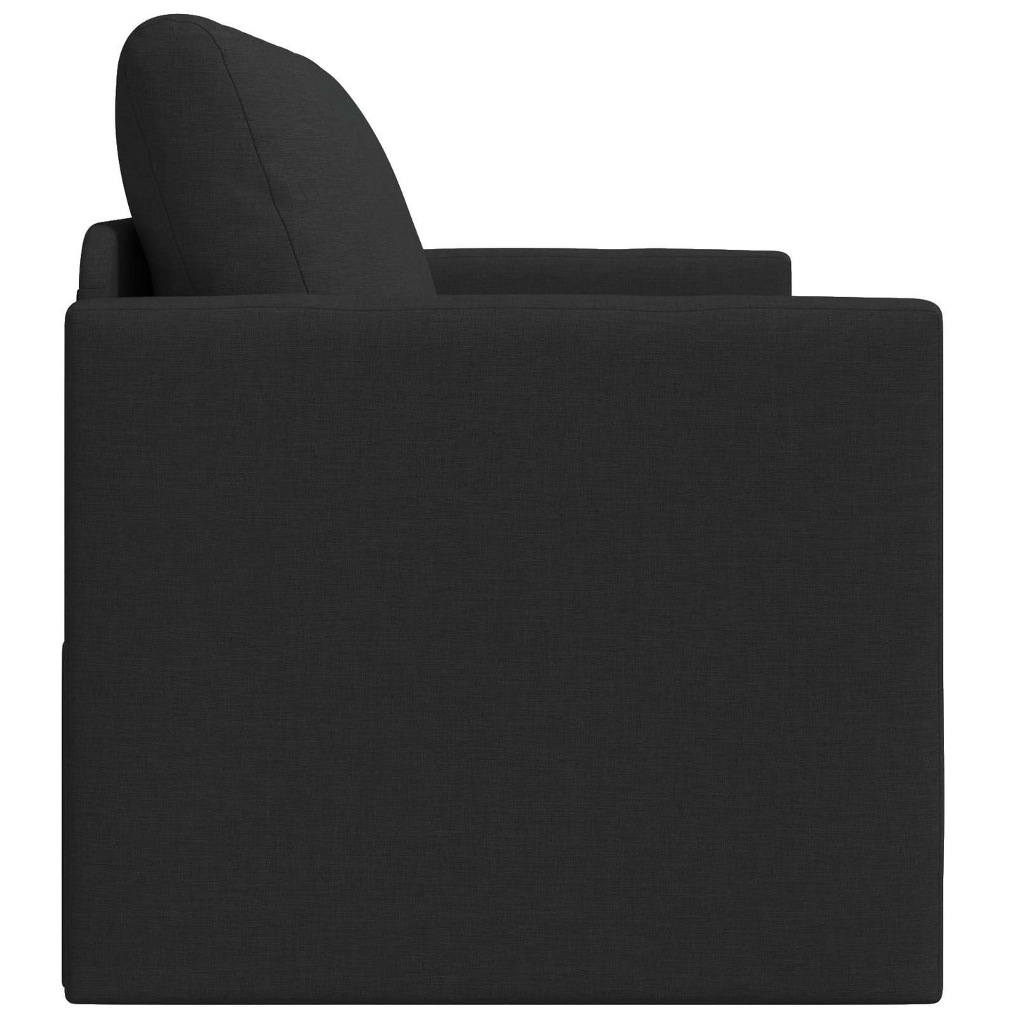 vidaXL Folding Sofa Bed 110cm Black Fabric