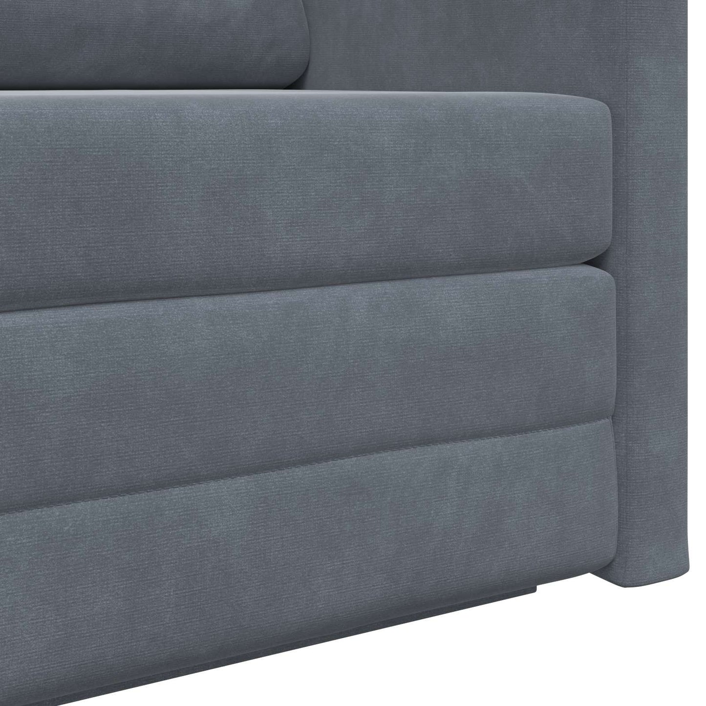 vidaXL Folding Sofa Bed Dark Grey 124 x 71 x 78 cm Velvet