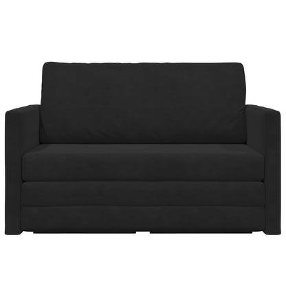 vidaXL Folding Sofa Bed Black 124 x 71 x 78 cm Velvet