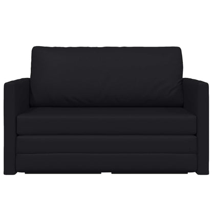 vidaXL Folding Sofa Bed Black 124 x 71 x 78 cm PVC