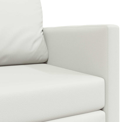 vidaXL Folding Sofa Bed White 124 x 71 x 78 cm Faux Leather