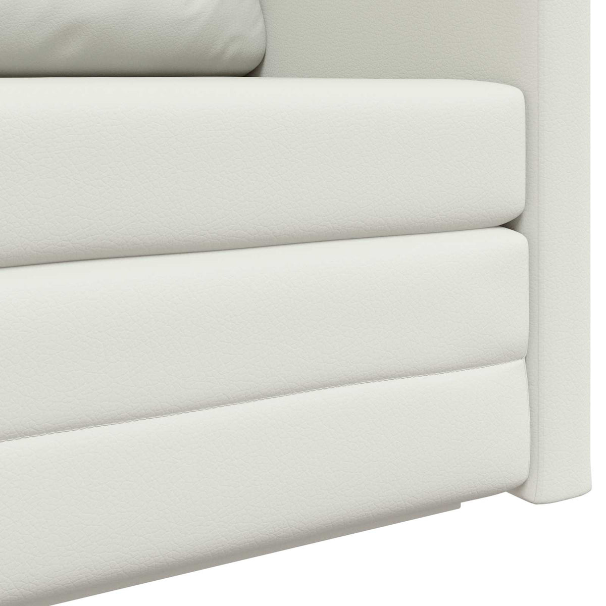 vidaXL Folding Sofa Bed White 124 x 71 x 78 cm Faux Leather