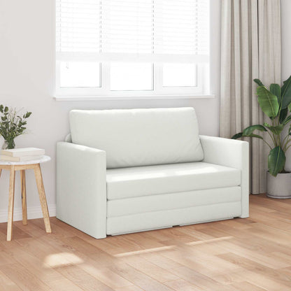 vidaXL Folding Sofa Bed White 124 x 71 x 78 cm Faux Leather