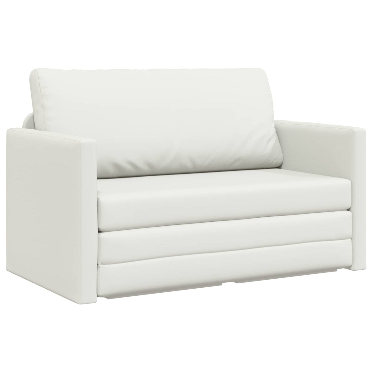 vidaXL Folding Sofa Bed White 124 x 71 x 78 cm Faux Leather