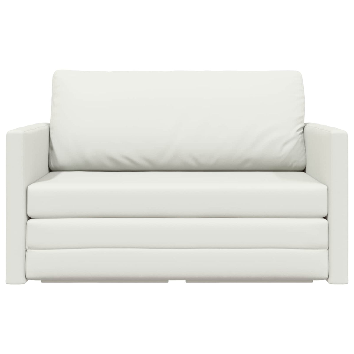 vidaXL Folding Sofa Bed White 124 x 71 x 78 cm Faux Leather