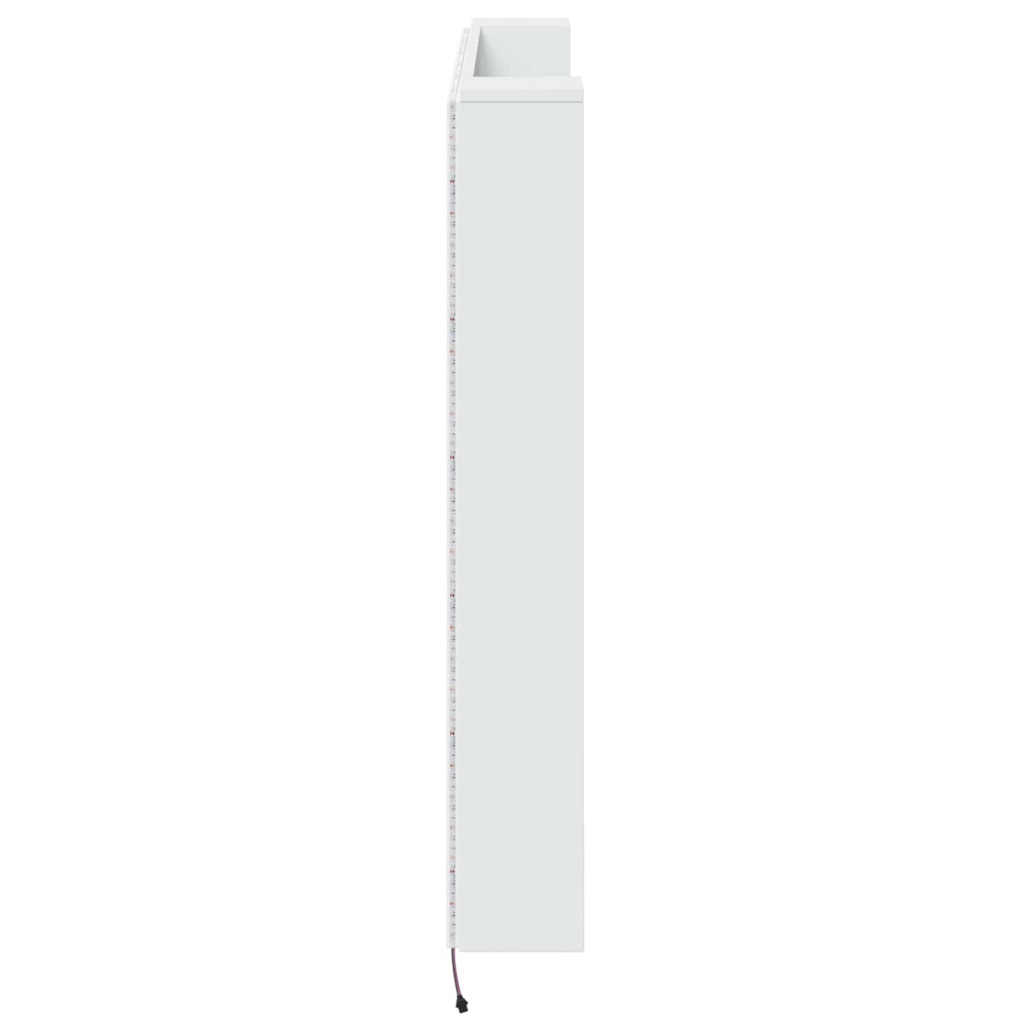 vidaXL Headboard Cabinet with LED White 140 x 16.5 x 103.5 cm