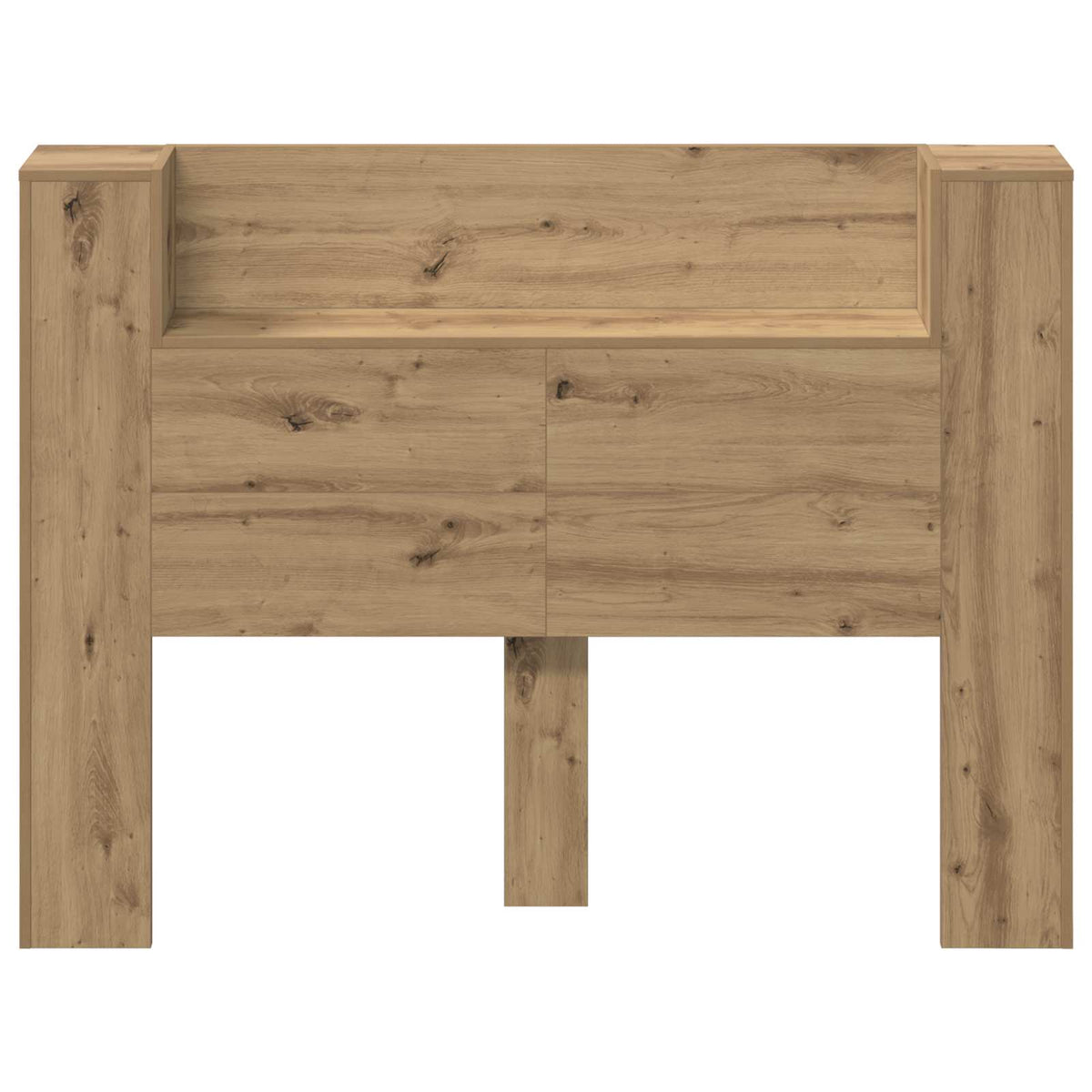 vidaXL Headboard Cabinet with LED Artisan Oak Engineered Wood