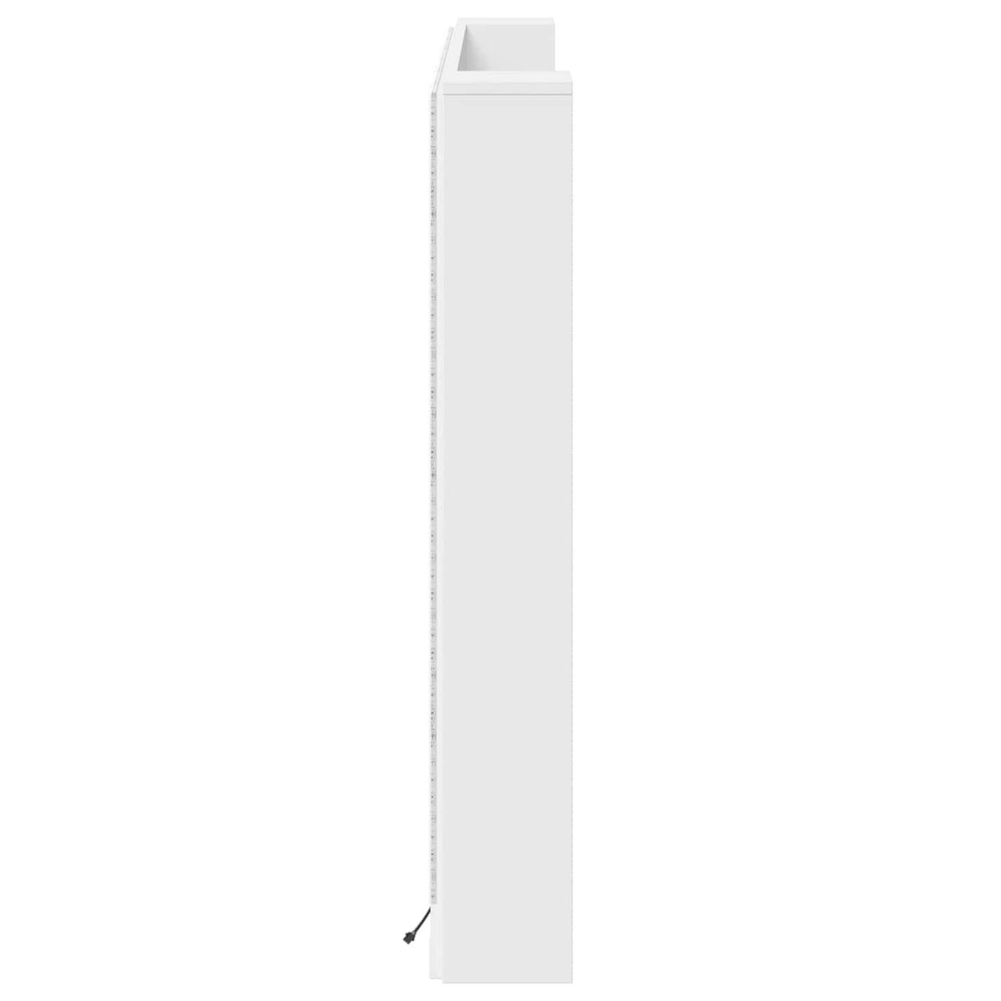 vidaXL Headboard Cabinet with LED White 160 x 16.5 x 103.5 cm
