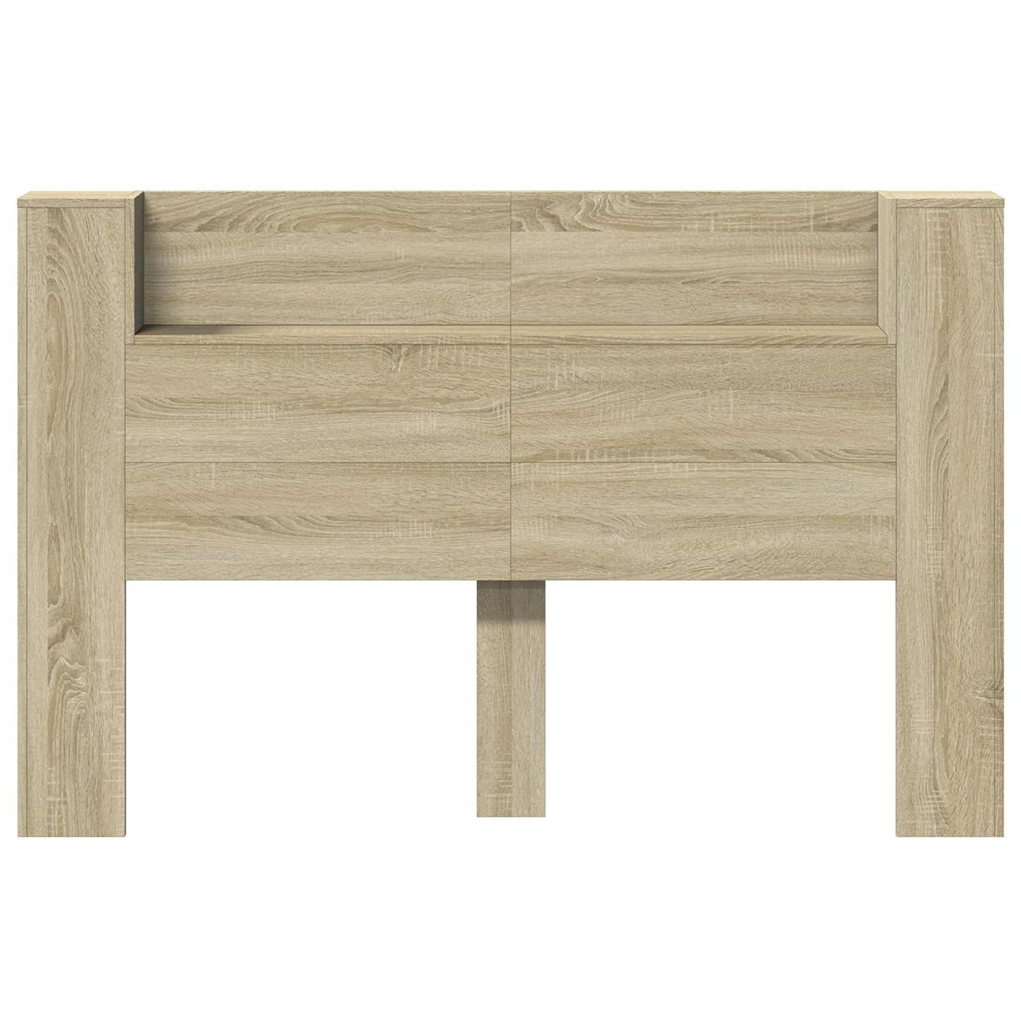 vidaXL Headboard Cabinet with LED Sonoma 160 x 16.5 x 103.5 cm
