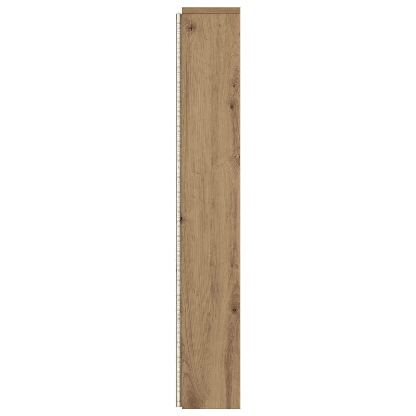 vidaXL Headboard Cabinet with LED Artisan Oak Engineered Wood