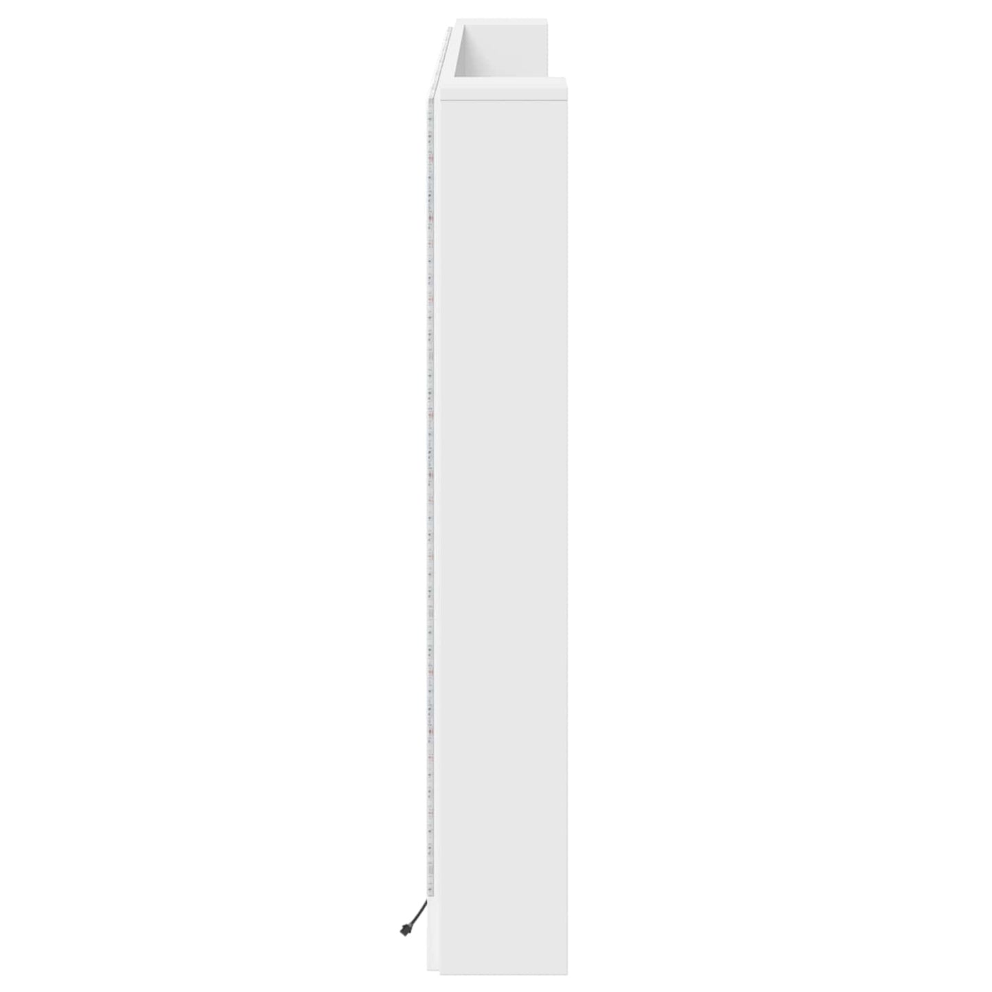 vidaXL Headboard Cabinet with LED White 180 x 16.5 x 103.5 cm