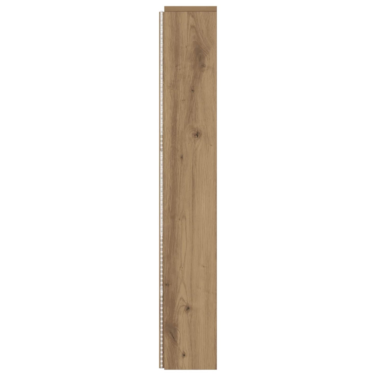 vidaXL Headboard Cabinet with LED Artisian Oak 180 x 16.5 x 103.5 cm