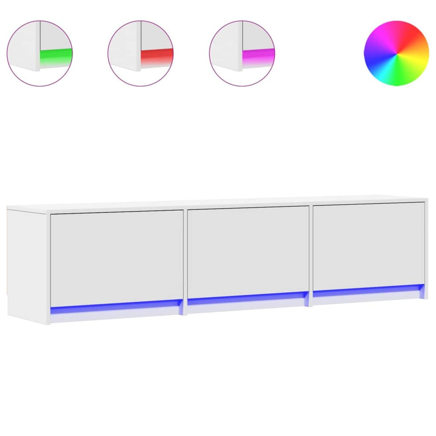 vidaXL TV Cabinet White Engineered Wood