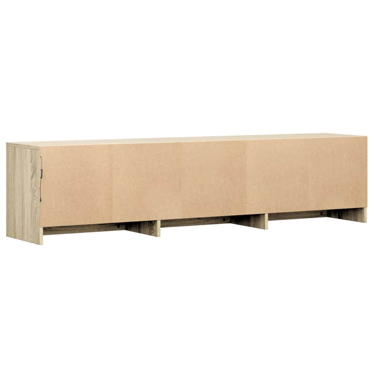 vidaXL TV Cabinet with LED Sonoma 165 x 34 x 40 cm Engineered Wood