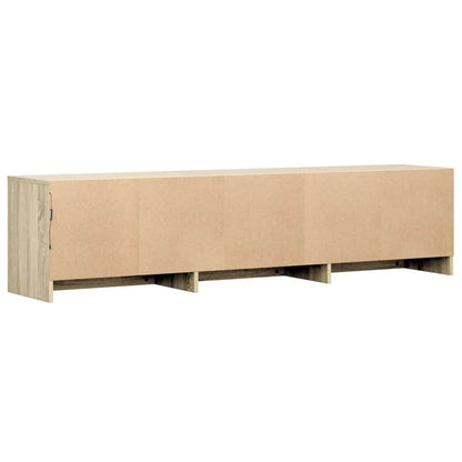 vidaXL TV Cabinet with LED Sonoma 165 x 34 x 40 cm Engineered Wood